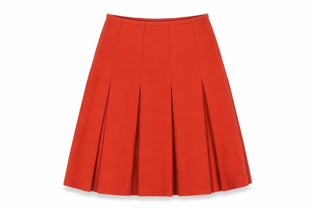 Hammer Modell Womens Multicoloured Polycarbamide Pleated Skirt Size 8 Zip