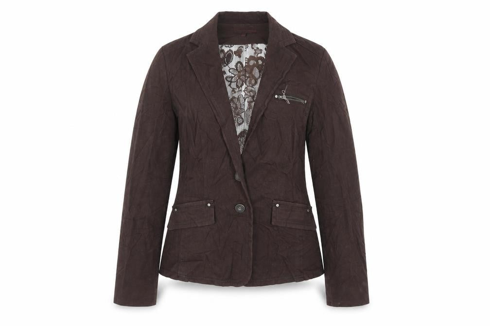 John Richmond Womens Brown Jacket Size 12 Button