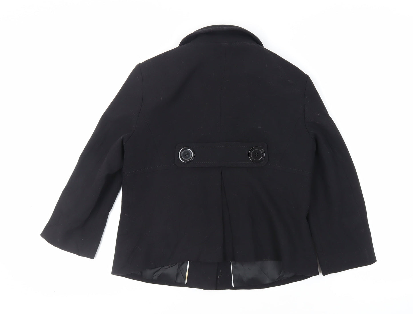 Marks and Spencer Womens Black Jacket Blazer Size 12 Button