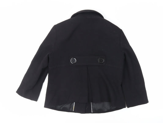 Marks and Spencer Womens Black Jacket Blazer Size 12 Button