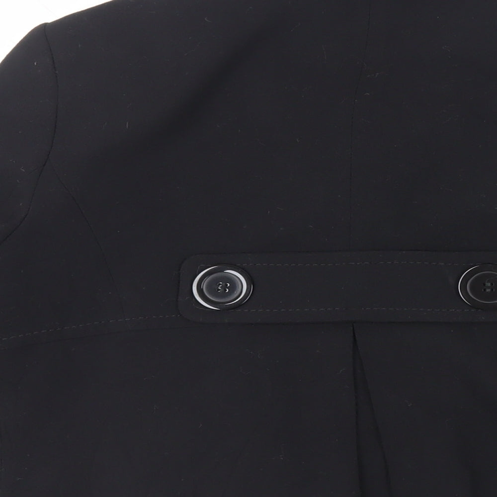 Marks and Spencer Womens Black Jacket Blazer Size 12 Button