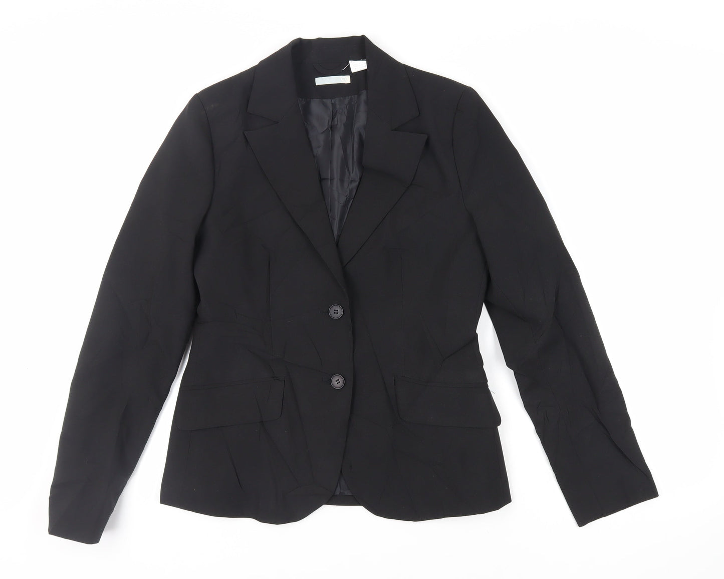 La Redoute Womens Black Jacket Blazer Size 10 Button