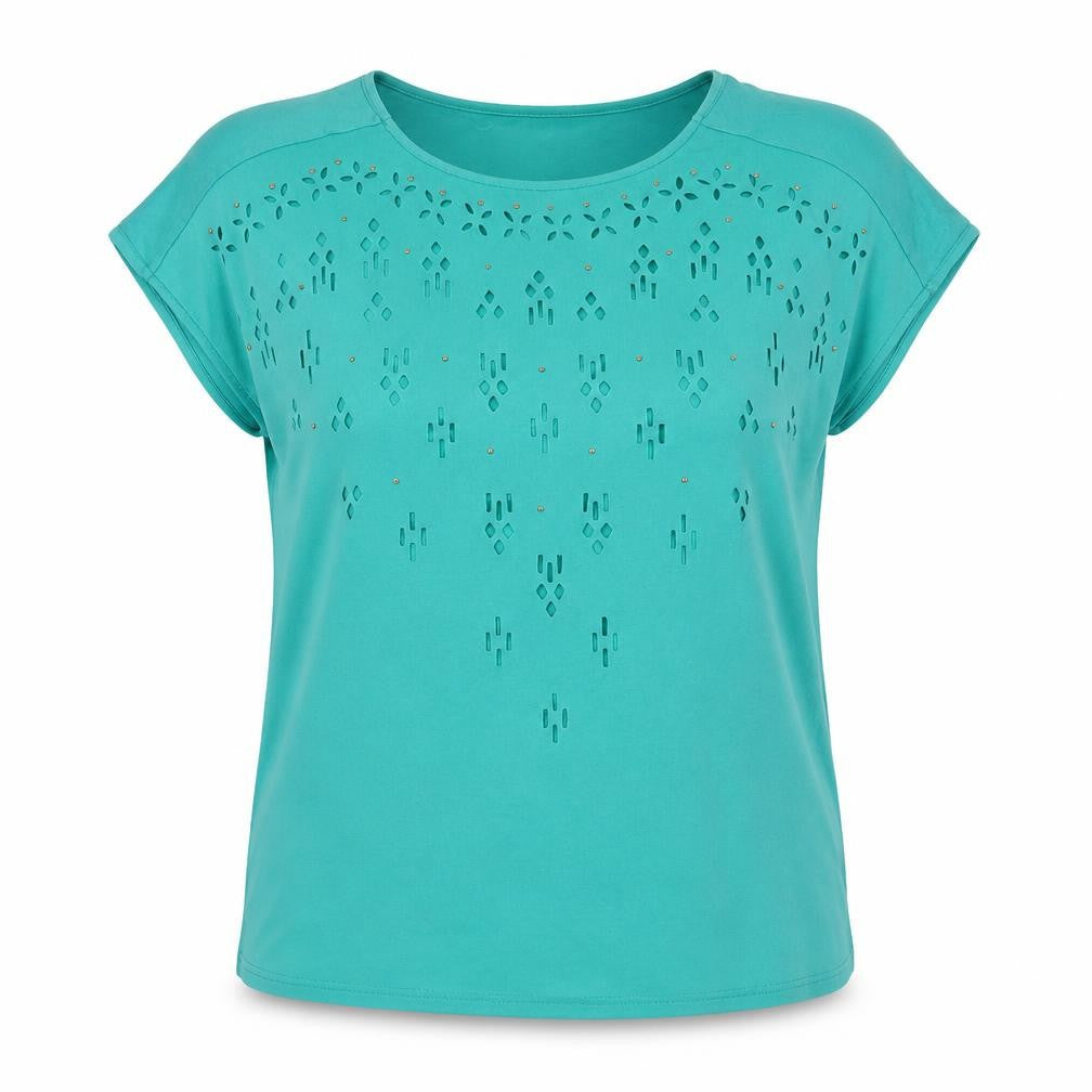Womens UK Size M Klass Green Polyester T-Shirt
