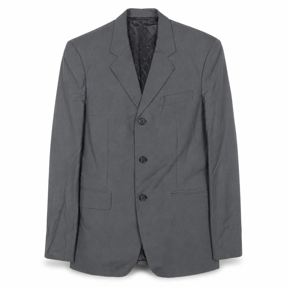 Mens 40 Chest Regular Giorgio Armani Grey Three-Button