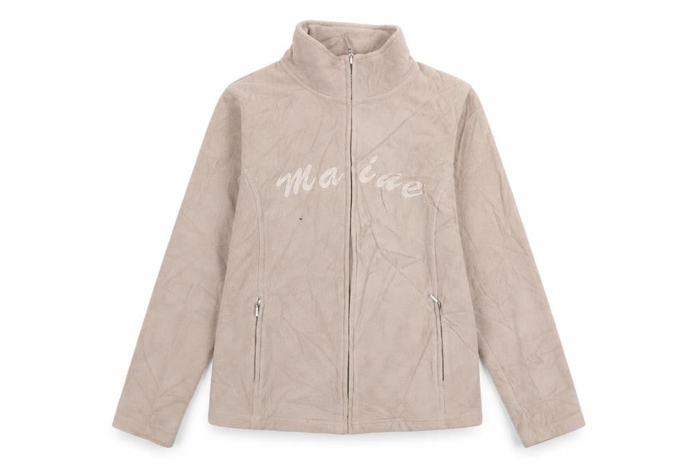 Maine New England Womens Beige Jacket Size 12 Toggle