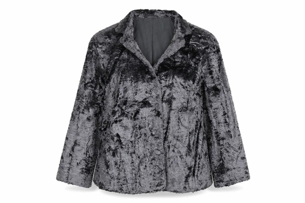 Next Womens Grey Jacket Size 14 Snap