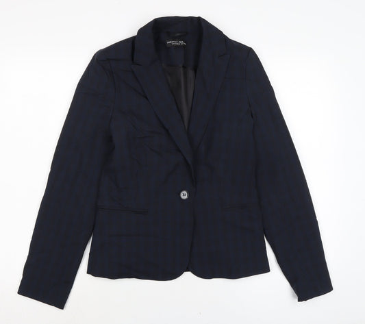 Dorothy Perkins Womens Blue Gilet Jacket Size 6 Button