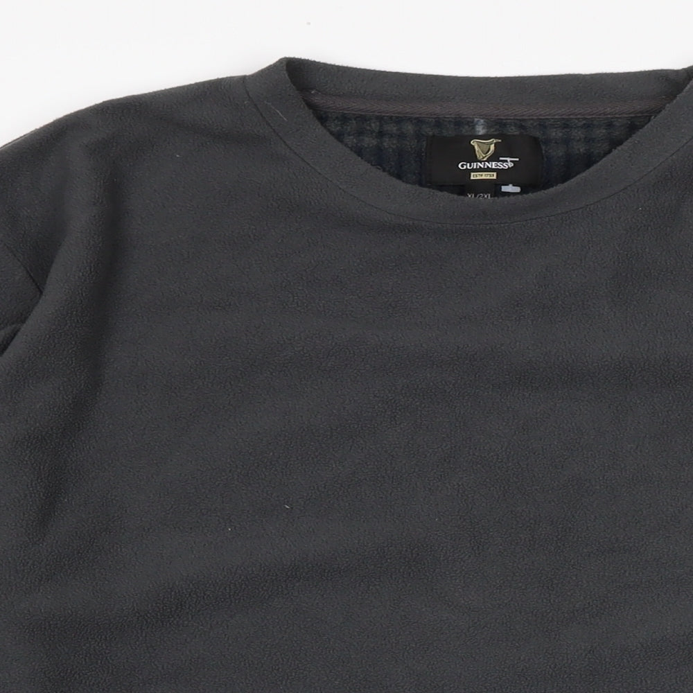 Guiness Mens Grey Polyester Pullover Sweatshirt Size XL