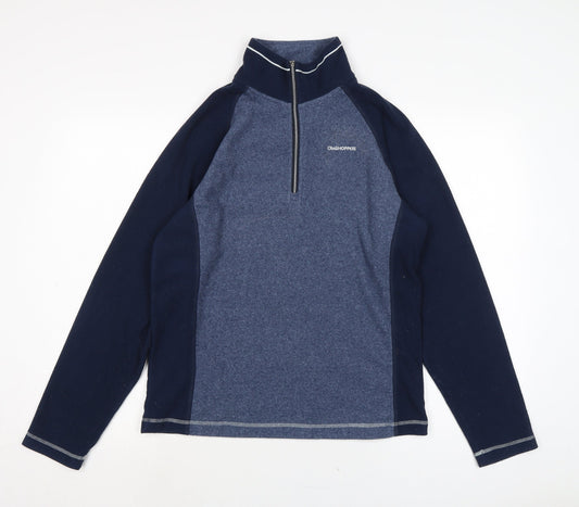 Grasshoppers Womens Blue Polyester Pullover Sweatshirt Size S