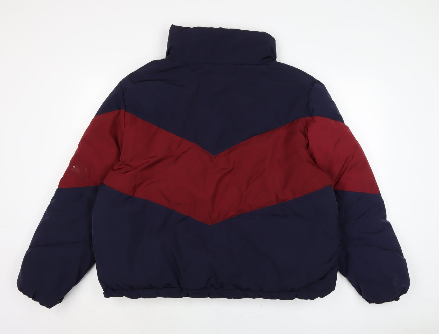 Divided Womens Blue Puffer Jacket Jacket Size XL Zip