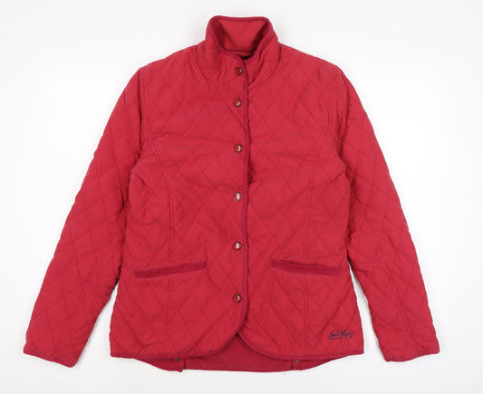 Jack Murphy Womens Pink Quilted Jacket Size 10 Snap