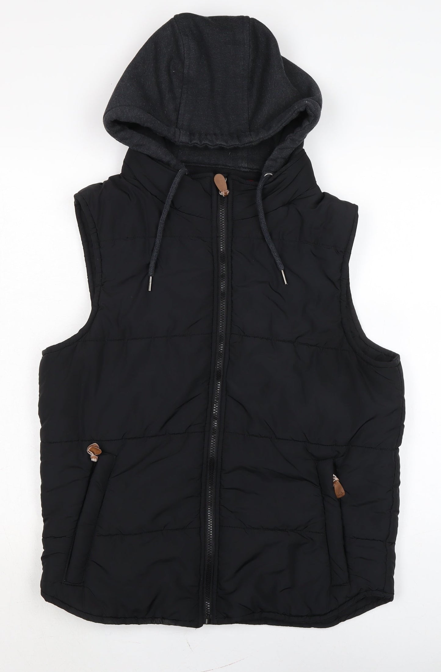 Connor Mens Black Gilet Waistcoat Size M Zip