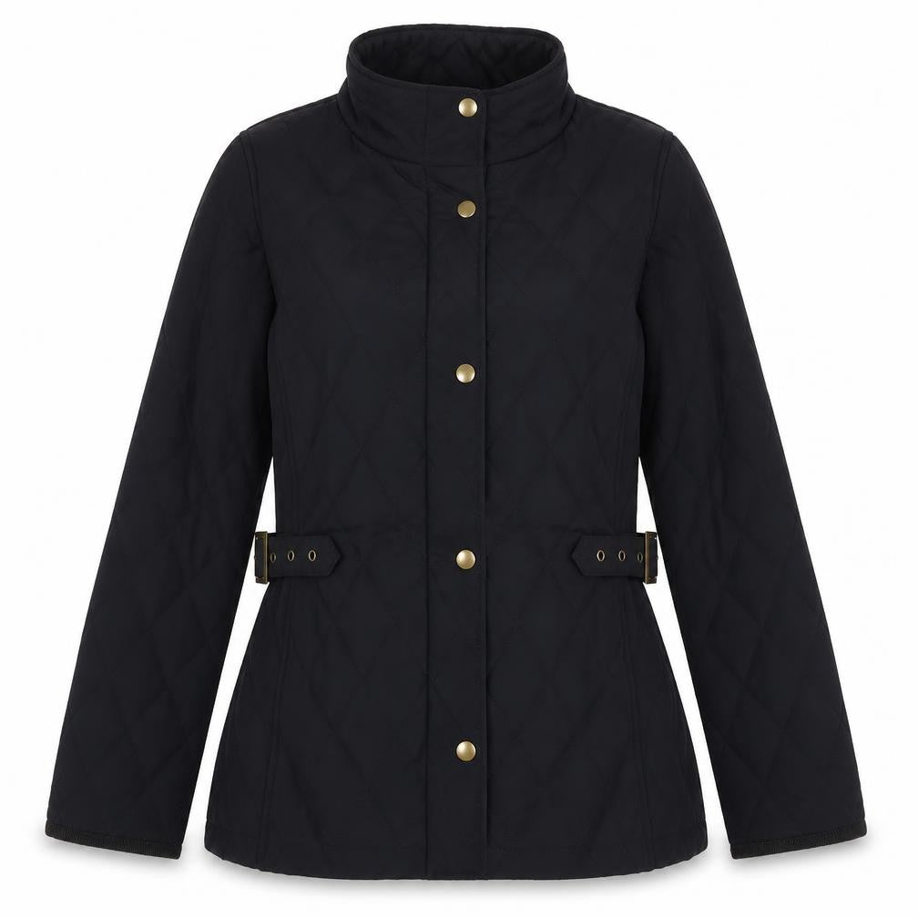 Trespass Womens Black Quilted Jacket Size S Zip