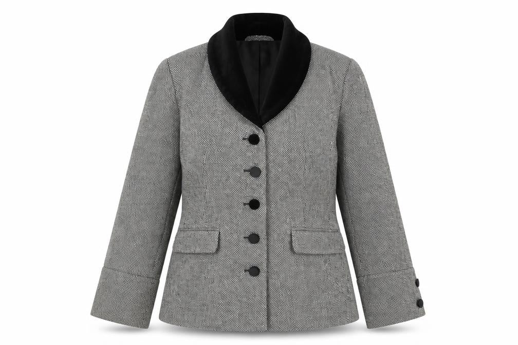 Together Womens Black Jacket Size 12 Button