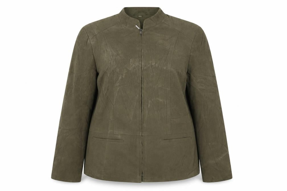 EWM Womens Green Jacket Size 10 Zip