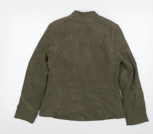 EWM Womens Green Jacket Size 10 Zip