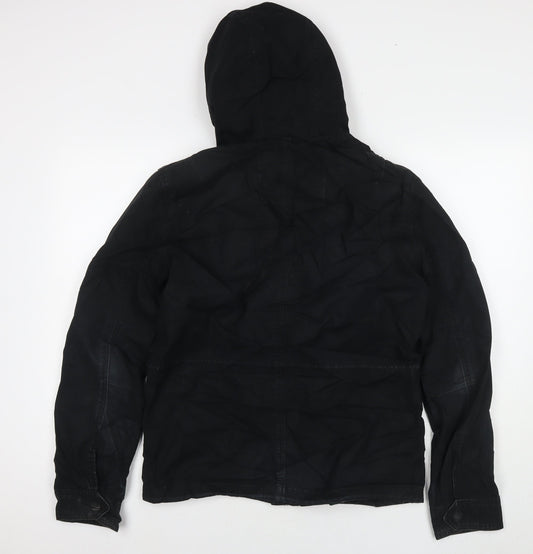 Burton Mens Black Parka Jacket Size S Zip