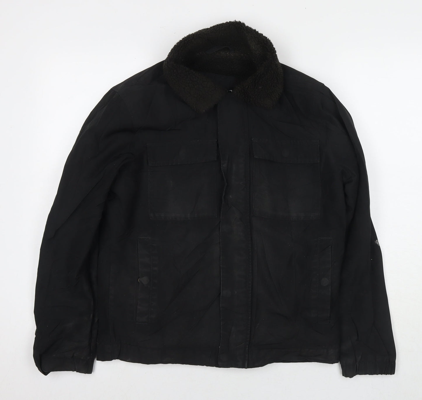 Hollister Mens Black Jacket Size XS Zip
