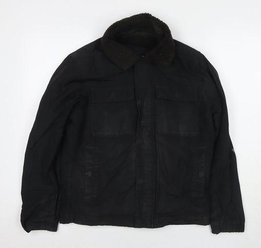 Hollister Mens Black Jacket Size XS Zip