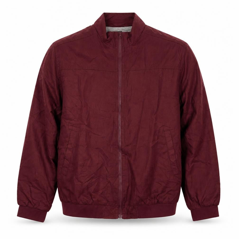 Atlas Mens Red Bomber Jacket Jacket Size M Zip