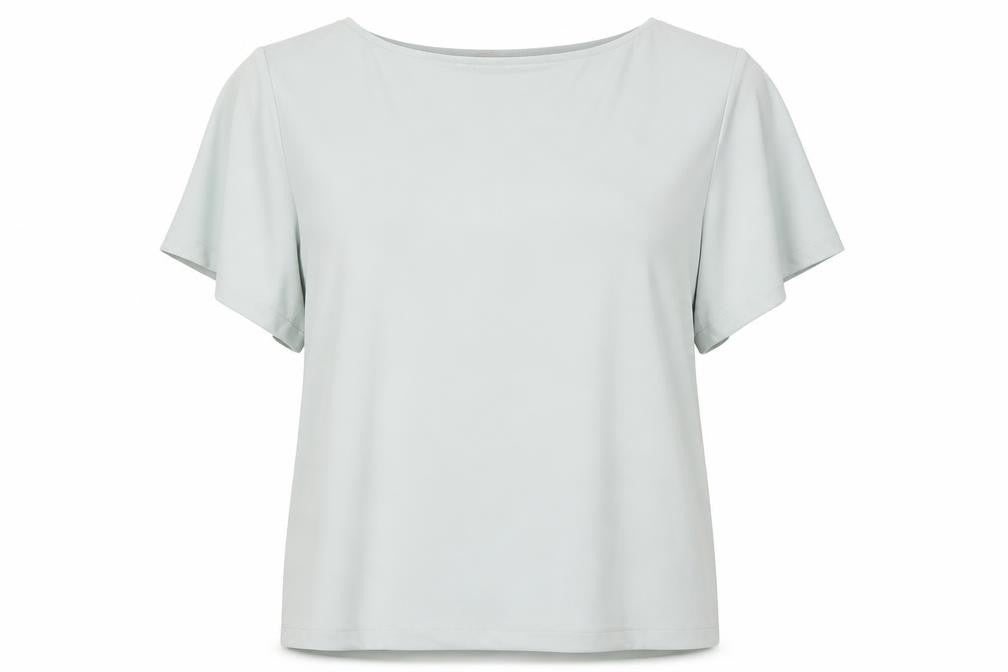 H&M Womens Green Polyester Tunic Blouse Size M Boat Neck