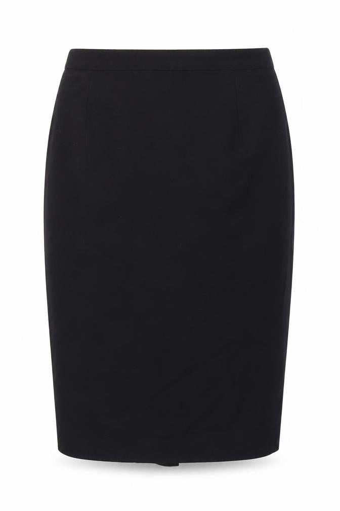 Marks & Spencer Womens Blue Polyester Straight & Pencil Skirt Size 10 Zip