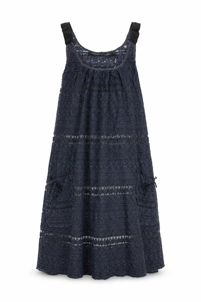 Bolongaro Trevor Womens Blue Polyester A-Line Size S Scoop Neck Pullover