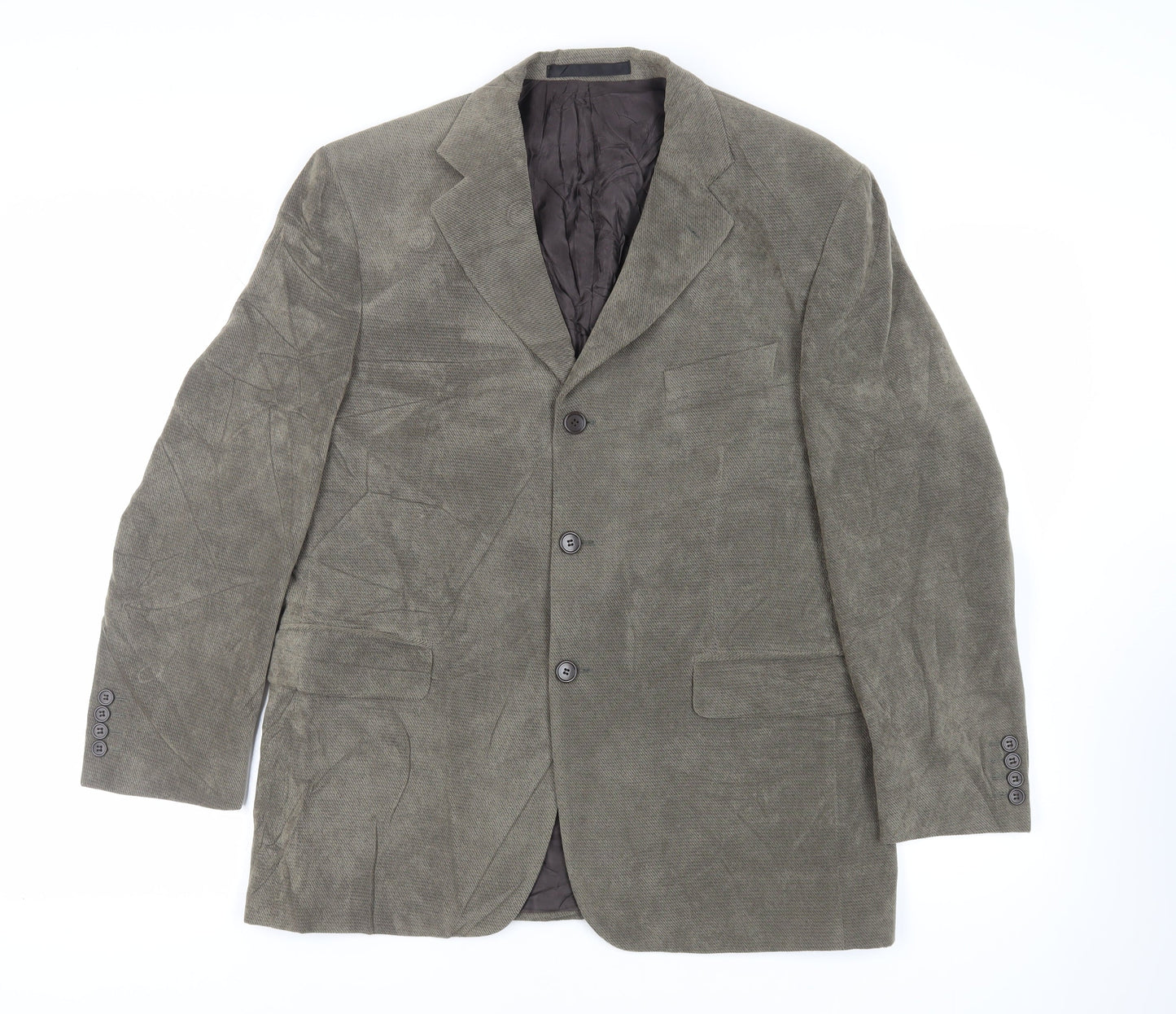 Marks and Spencer Mens Green Jacket Blazer Size 42 Button