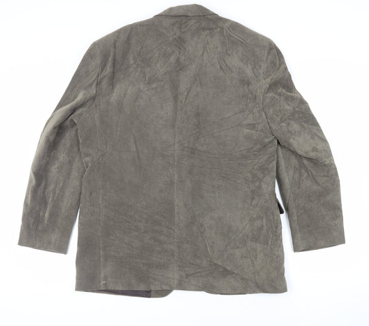 Marks and Spencer Mens Green Jacket Blazer Size 42 Button