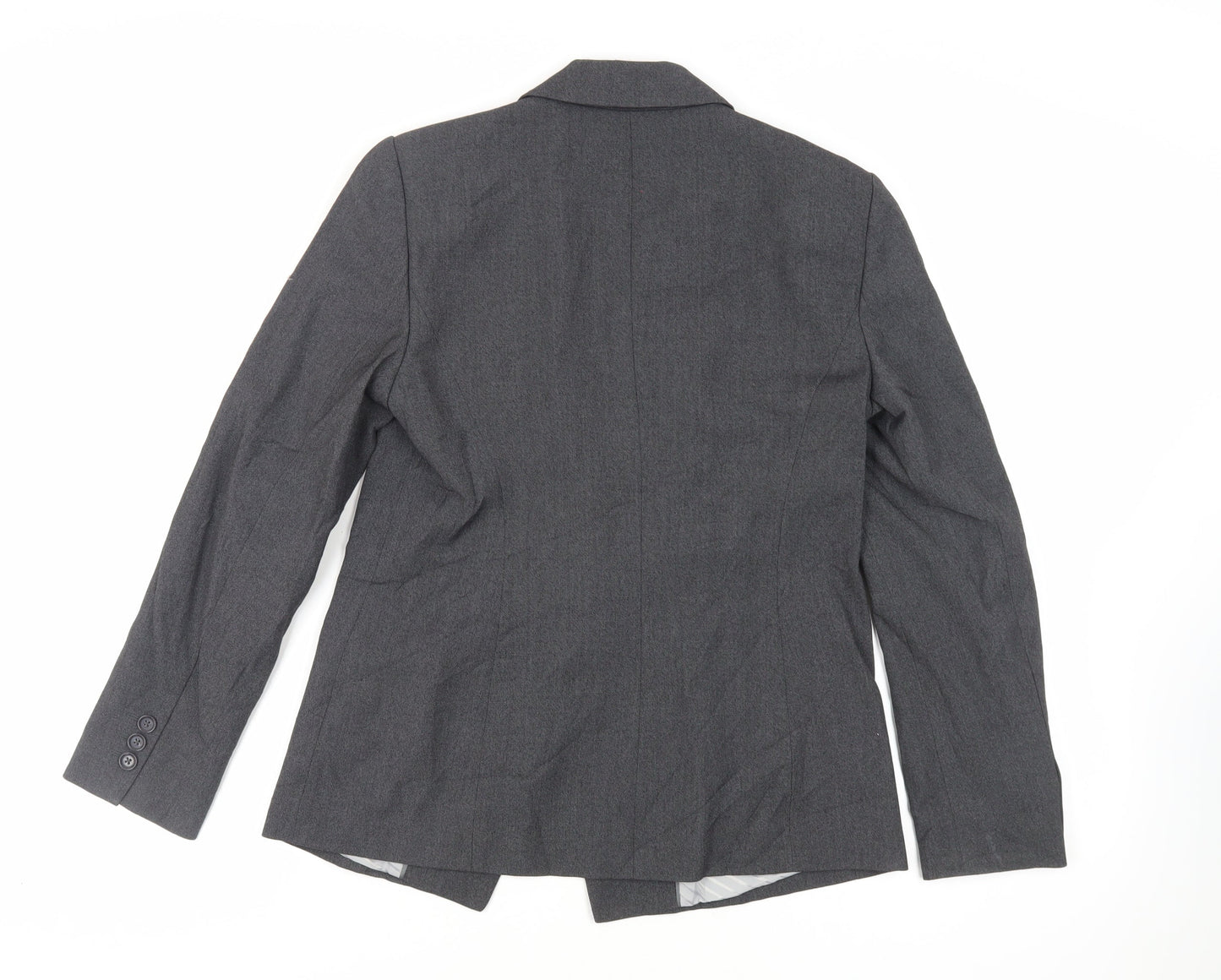 Marks and Spencer Womens Grey Jacket Blazer Size 12 Button