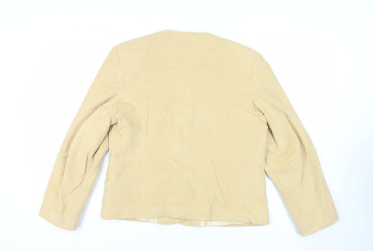 Libra Womens Yellow Jacket Blazer Size 16 Button - Vintage