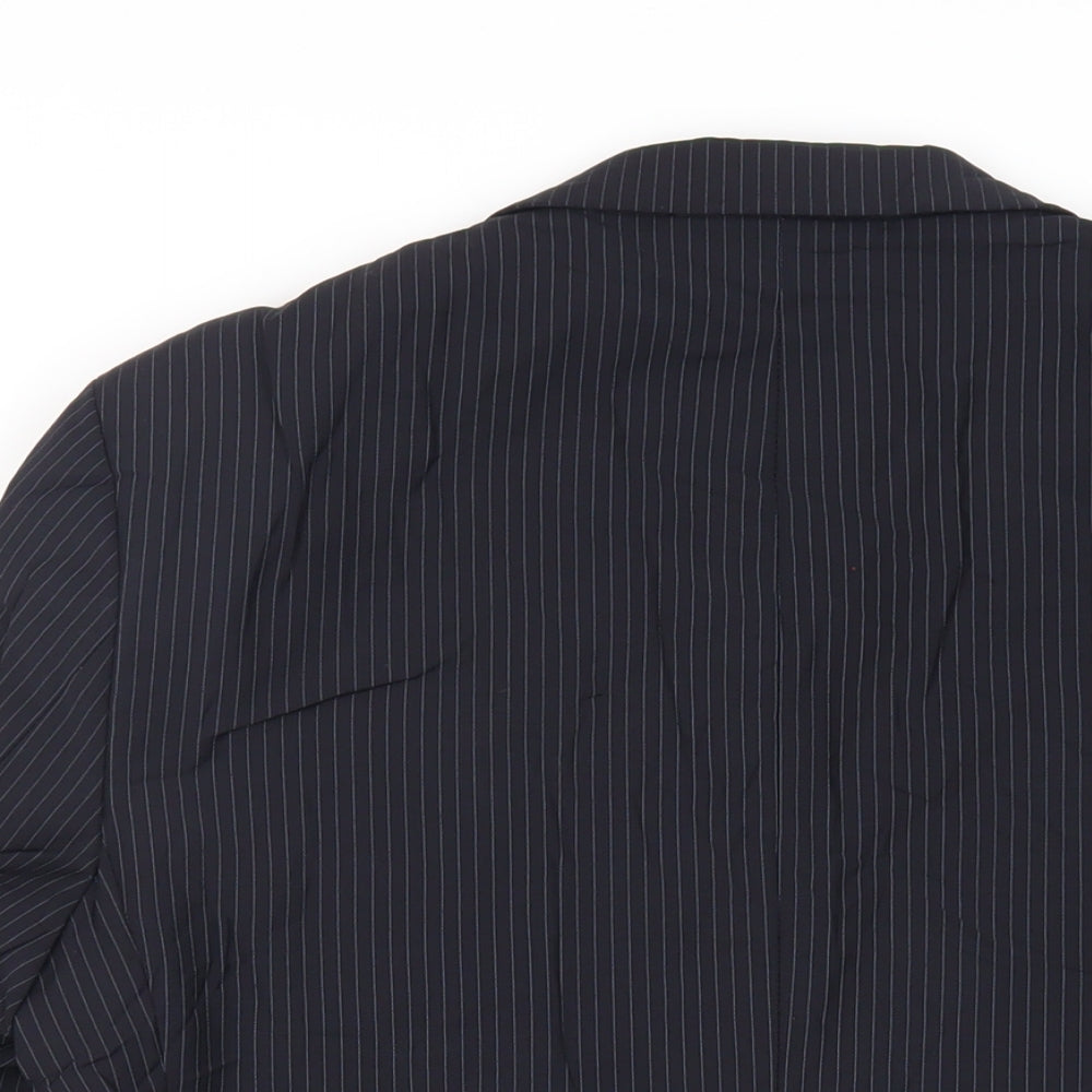 Marks and Spencer Womens Blue Jacket Blazer Size 14 Button