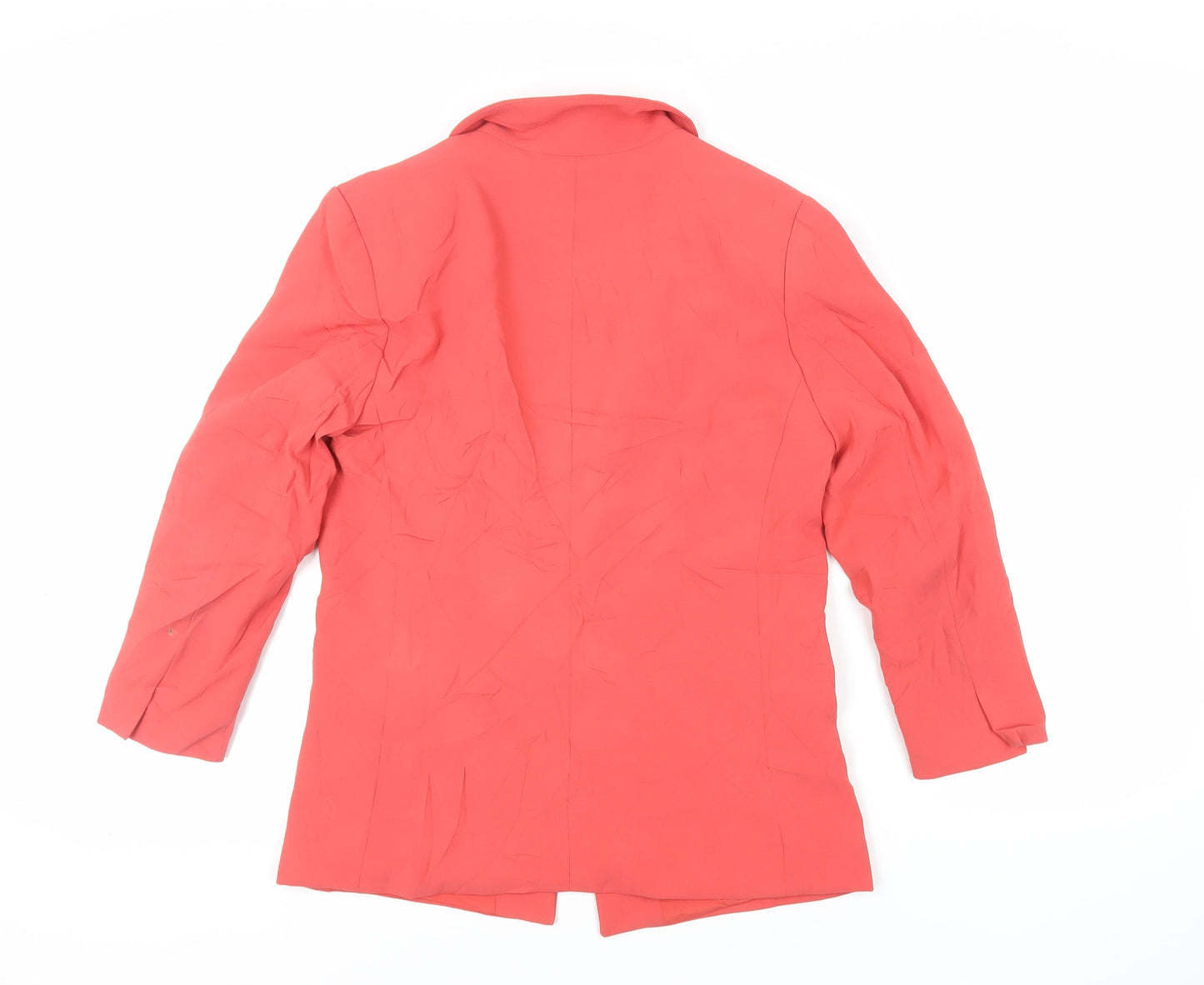 H&M Womens Red Jacket Blazer Size 10
