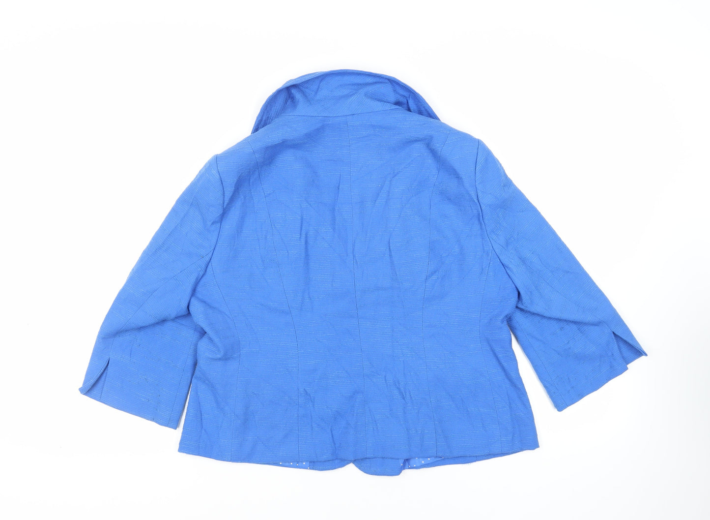 Debenhams Womens Blue Jacket Blazer Size 18 Button