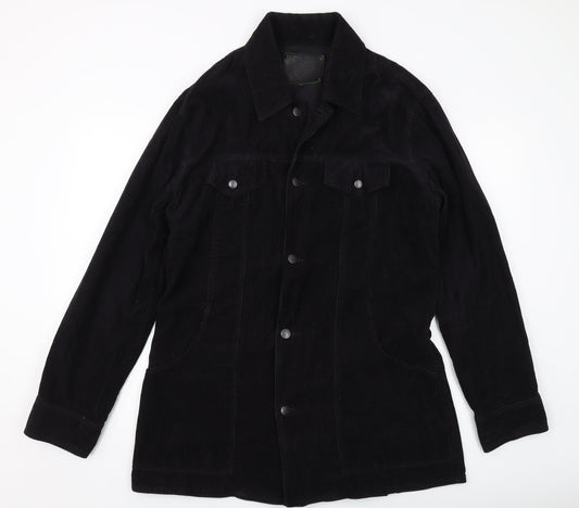 Peter Green Womens Black Jacket Size L Button