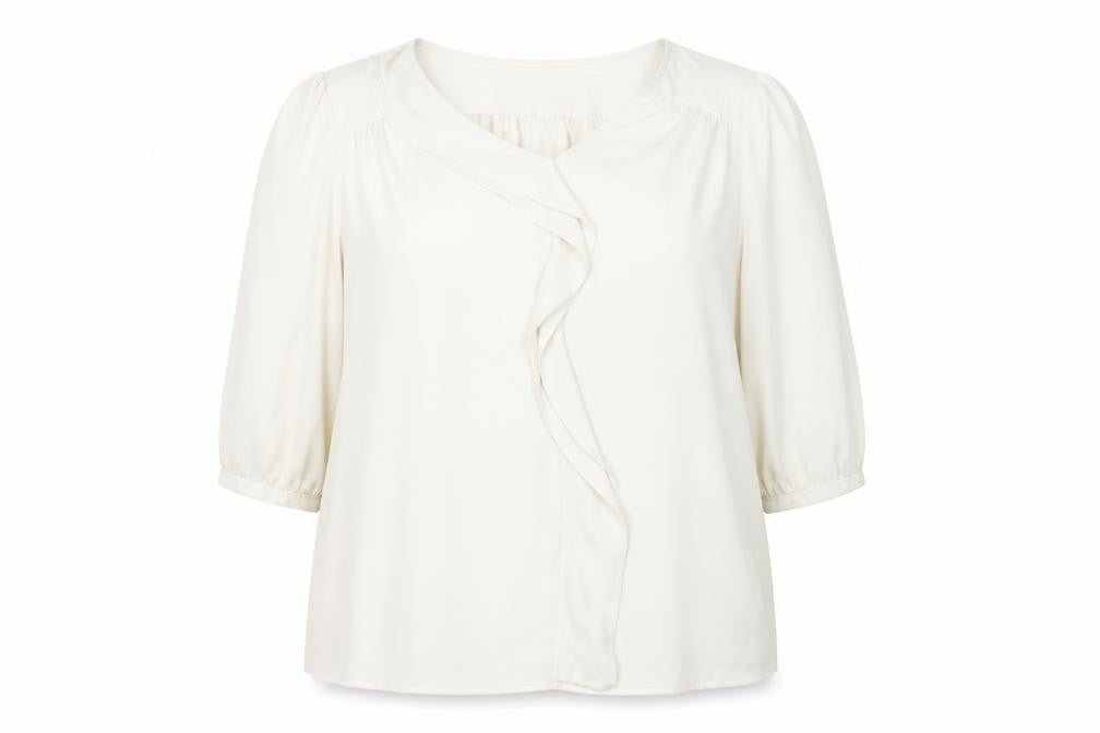 Autograph Womens Beige Polyester Basic Blouse Size 20 Round Neck