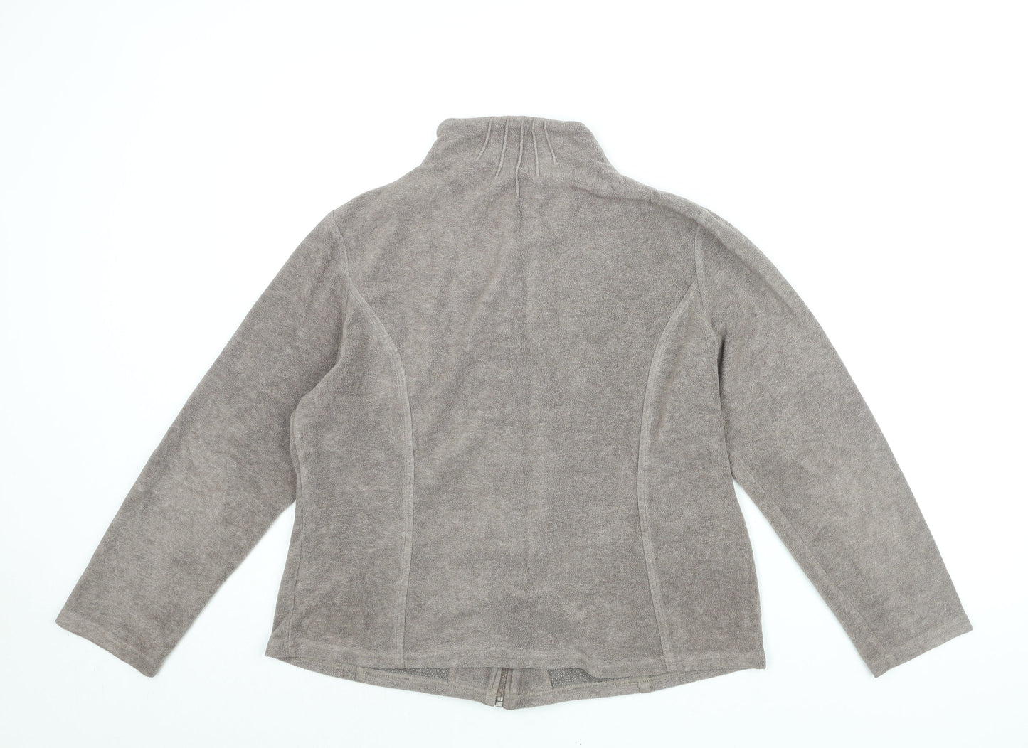 Per Una Womens Brown Jacket Size L Zip