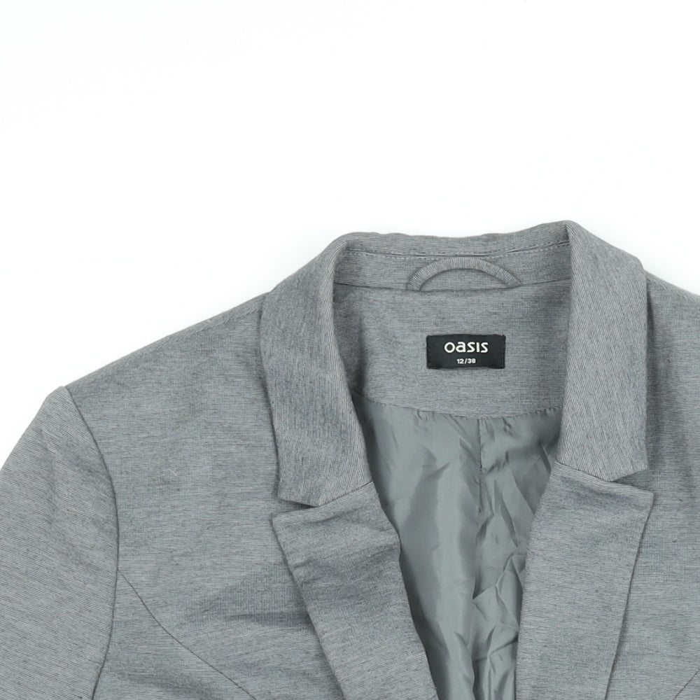 Oasis Womens Grey Jacket Blazer Size 12