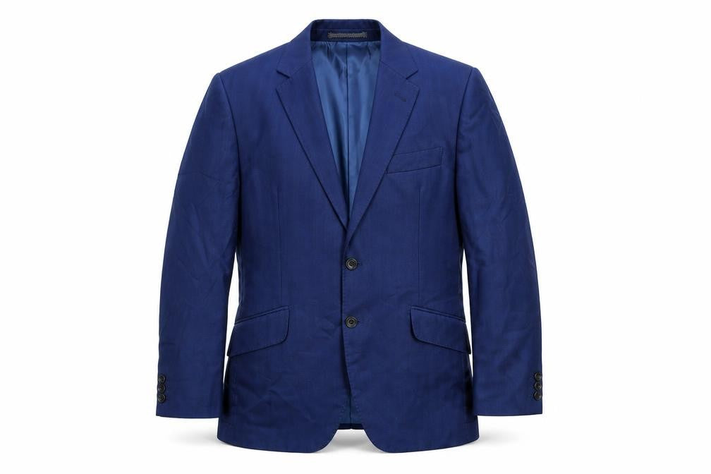Marks and Spencer Mens Blue Wool Jacket Suit Jacket Size 36 Regular