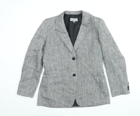 Marks and Spencer Womens Grey Jacket Blazer Size 14 Button