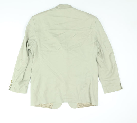 St Michael Mens Beige Cotton Jacket Suit Jacket Size 42 Regular