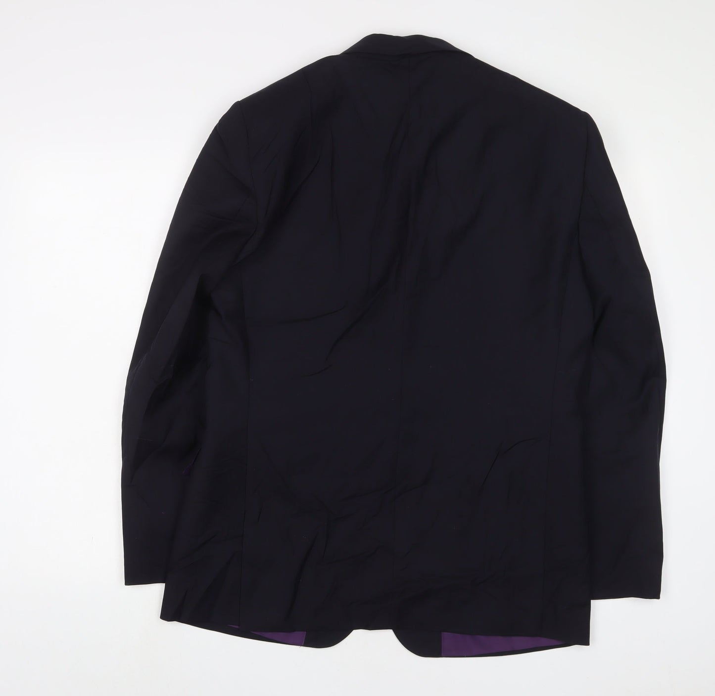 Paul Costelloe Mens Blue Wool Jacket Suit Jacket Size 40 Regular