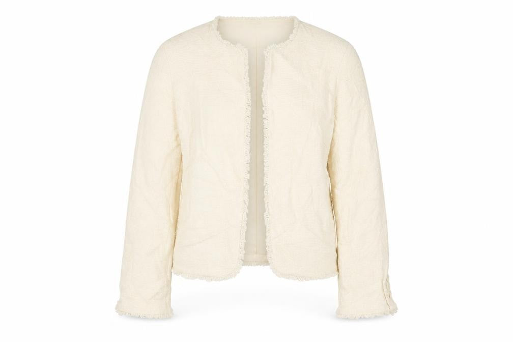 Marks & Spencer Womens Beige Jacket Blazer Size 12 Hook & Eye