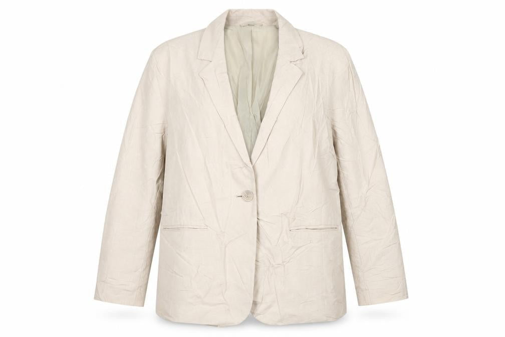 Womens UK Size 18  EWM Beige Viscose Blazer