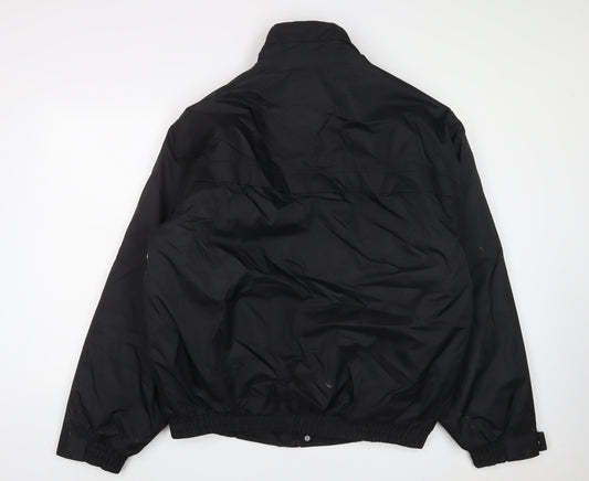 Result Mens Black Jacket Size XL Zip - Embroidered
