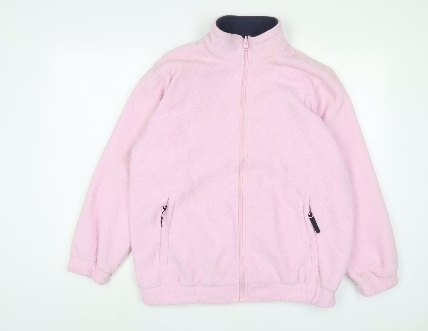 Being Casual Womens Pink Jacket Size 12 Zip