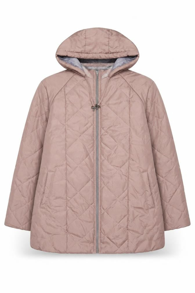 Anne De Lancay Womens Pink Jacket Coat Size L Zip