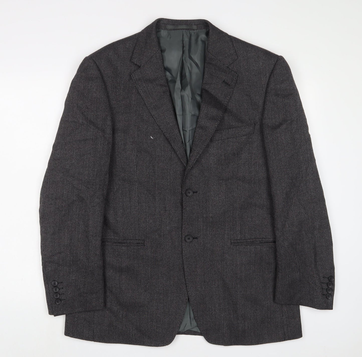 Marks and Spencer Mens Grey Wool Jacket Suit Jacket Size 40 Regular