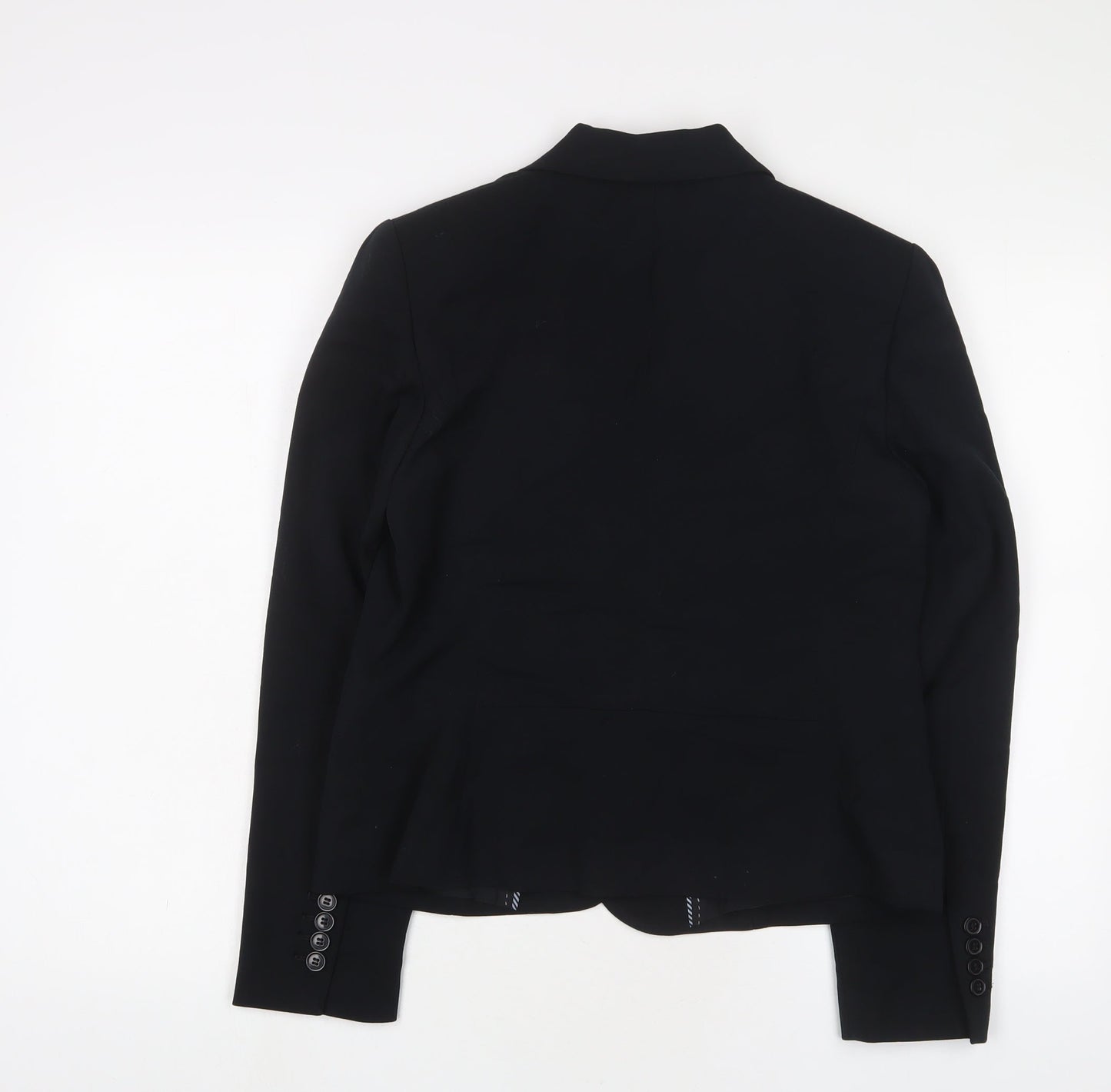 Marks and Spencer Womens Black Jacket Blazer Size 12 Button