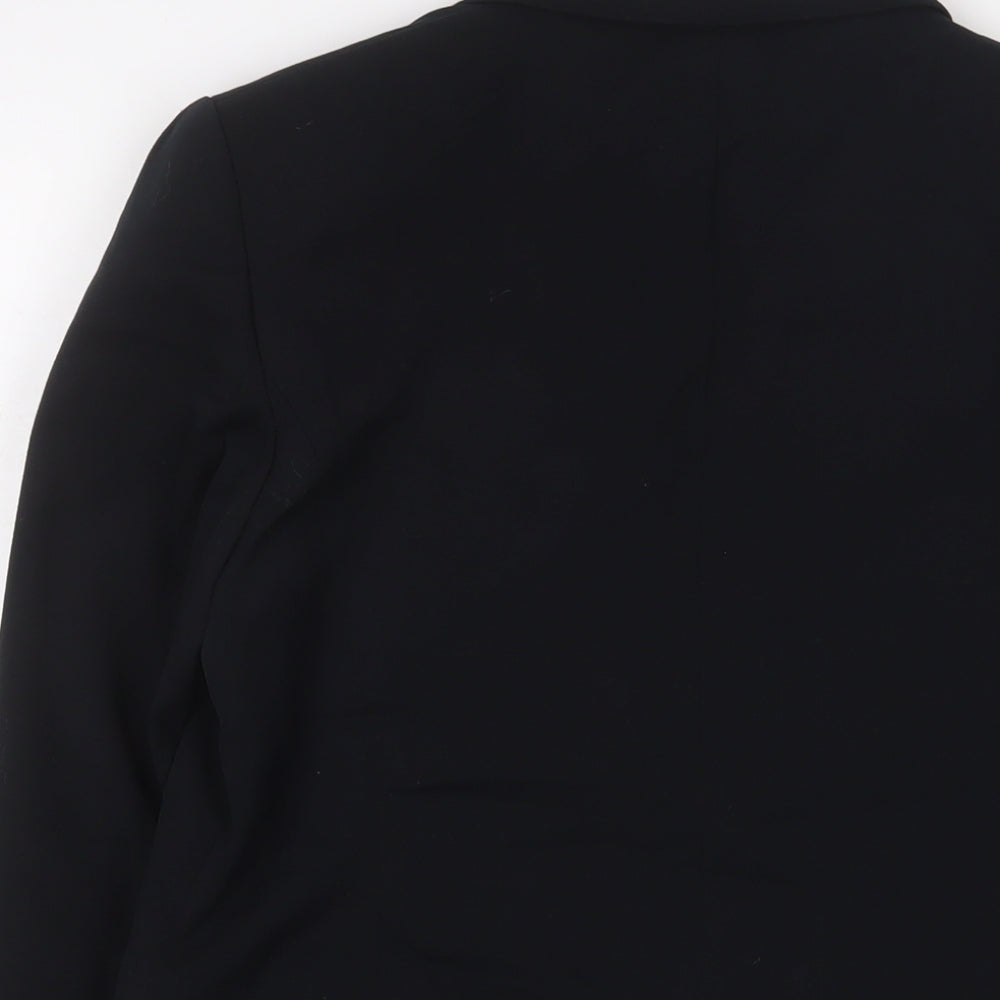 Marks and Spencer Womens Black Jacket Blazer Size 12 Button